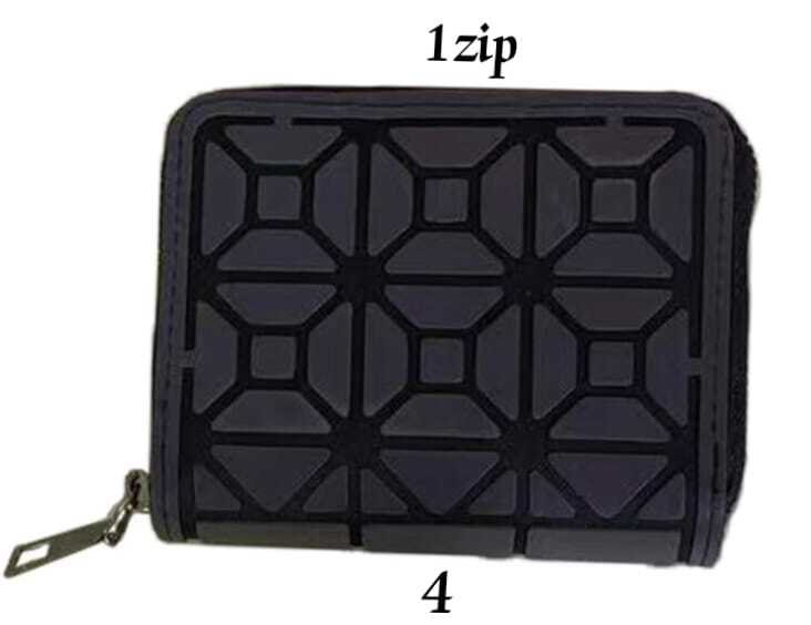 Radium Wallets - Leather Material, Customized Size & Design, Black Color | Unique Designs, Spacious 4 Compartments, Zipper Top Closure
