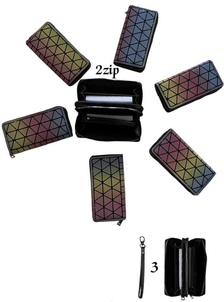 Radium Wallets - Leather Material, Customized Size & Design, Black Color | Unique Designs, Spacious 4 Compartments, Zipper Top Closure