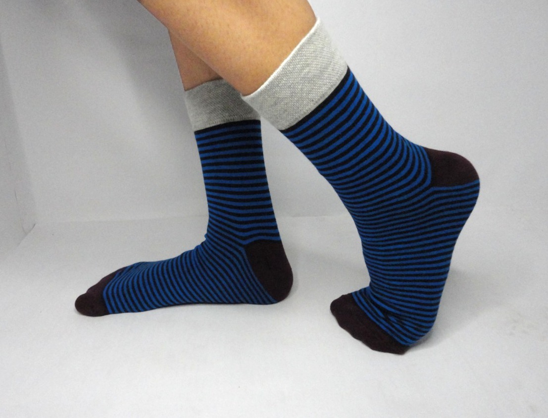 Comfort Ankle Socks - Cotton Lycra, Assorted Colors, Ankle Length | Comfortable Casual Wear, Washable, Embroidered Logo, Striped Pattern, Suitable For All Age Groups