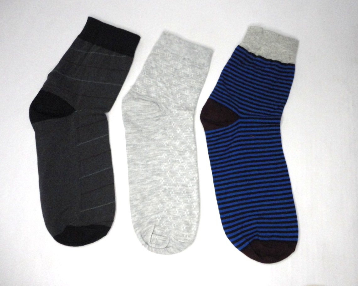 Comfort Ankle Socks - Cotton Lycra, Assorted Colors, Ankle Length | Comfortable Casual Wear, Washable, Embroidered Logo, Striped Pattern, Suitable For All Age Groups