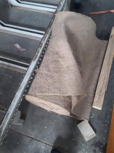 Jute Felt Mesh - 6mm Thickness, 1.83m Width | Natural Dark Color, Needle-punched Non-woven Texture For Agriculture & Landscaping