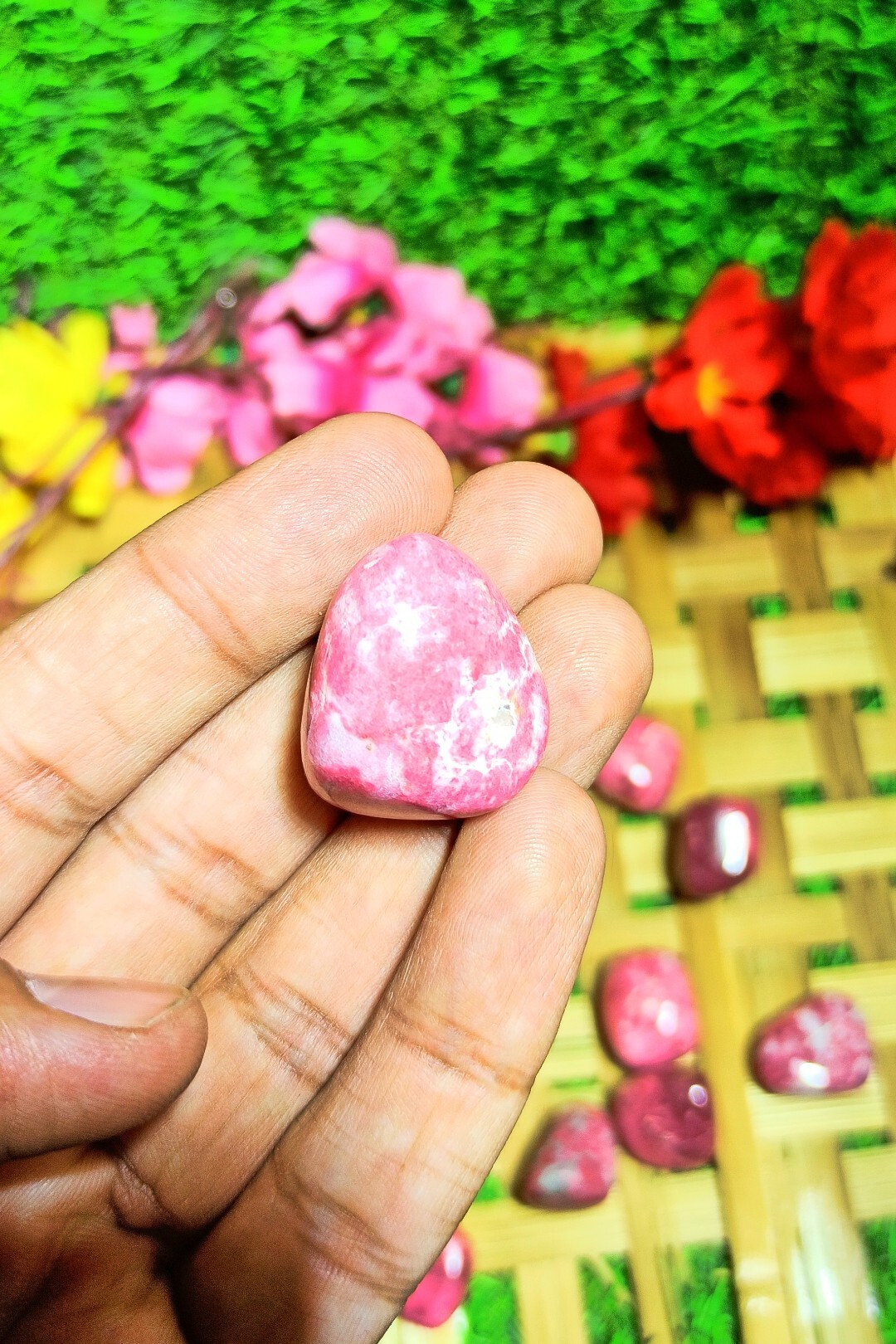 Thulite Tumbles Grade: Top