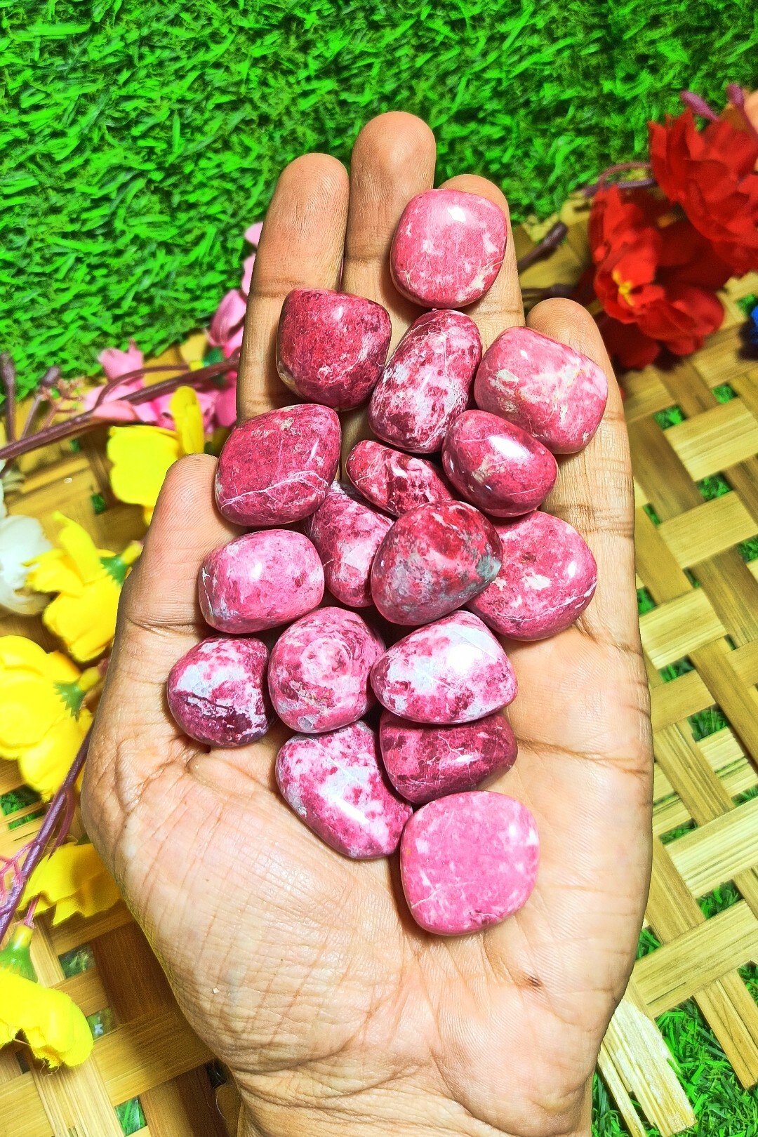 Thulite Tumbles Grade: Top