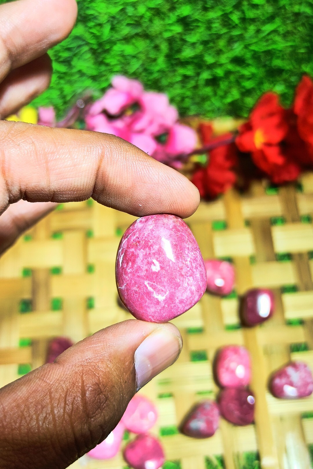 Thulite Tumbles Grade: Top
