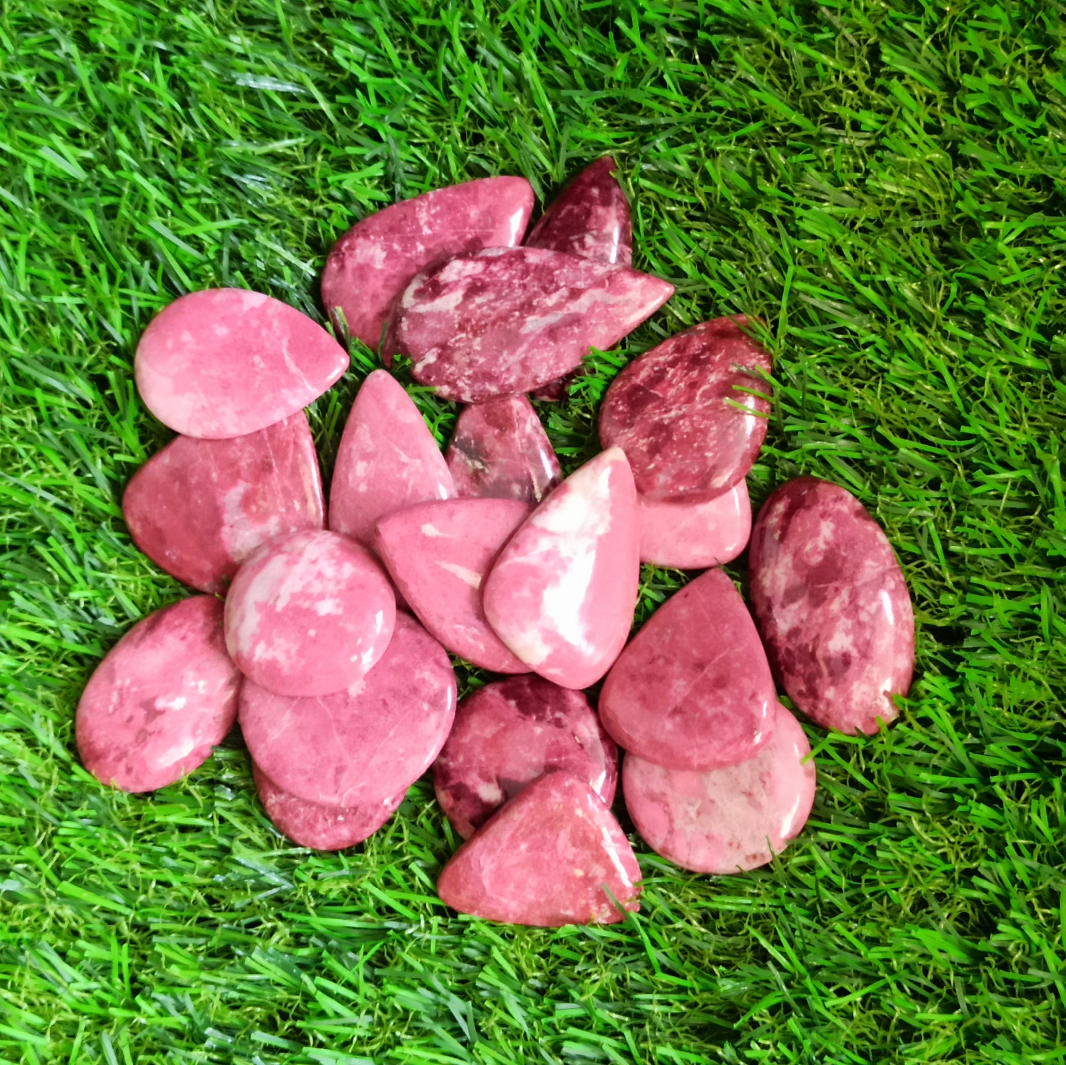 Thulite Cabochons Grade: Top