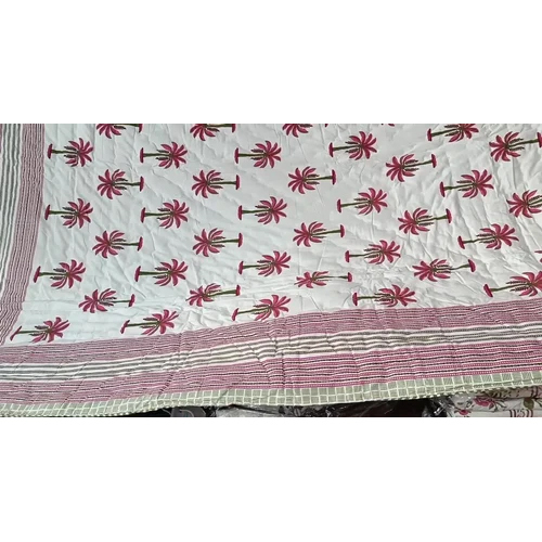 100% Cotton Jaipuri Quality Single Bed Quilt