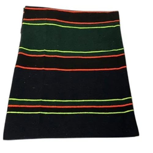 Handmade Durry - Acrylic Cotton, 10ft X 7.25ft | Plain Striped Design For Versatile Floor Use