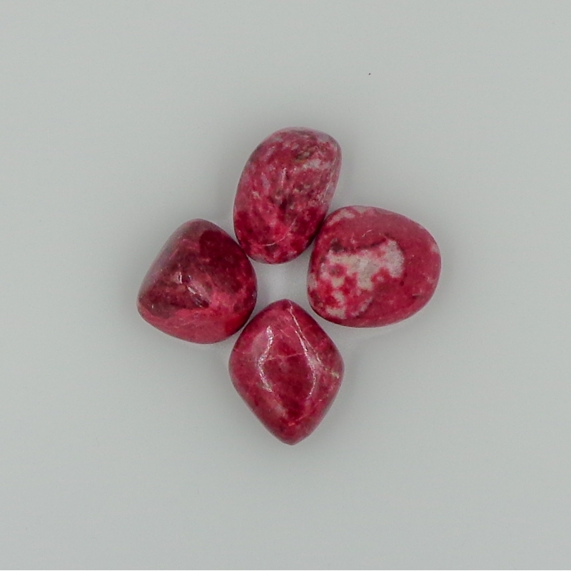 Natural Gemstone Tumbles Thulite Crystal Tumbled Stone Grade: Top