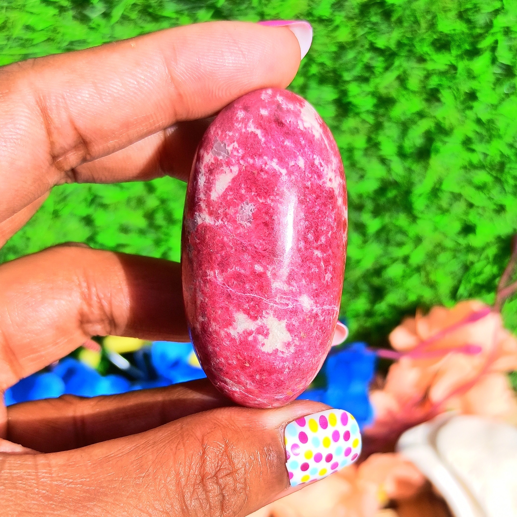 Natural Gemstone Shiv Lingam Thulite Crystal Lingam Grade: Top