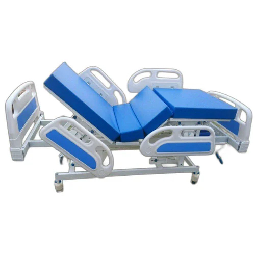 व्हाइट मैनुअल 4 फंक्शन हॉस्पिटल आईसीयू बेड
