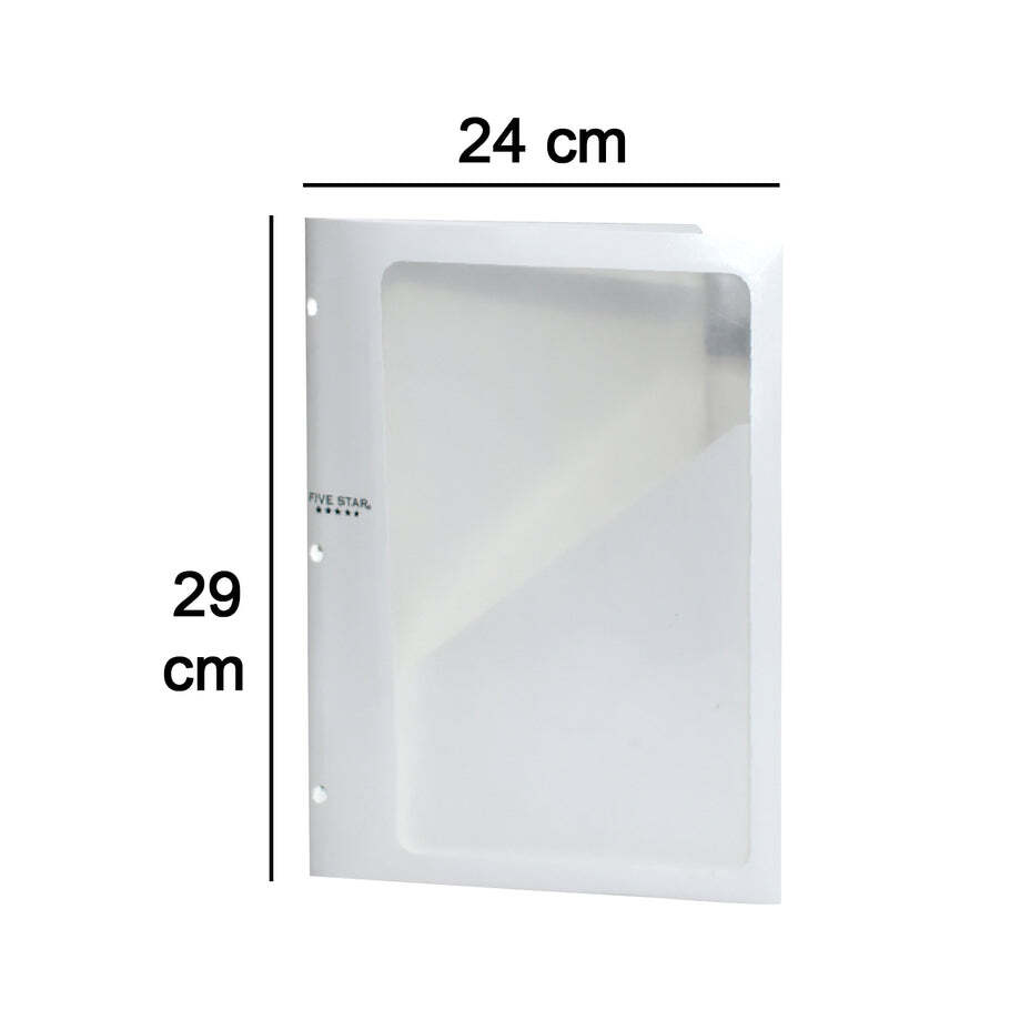 File Paper Holder Organizer School Office Home For Documents (4606) - Plastic, 30x25x2 Cm, Transparent | Ideal For Organizing Files And Documents
