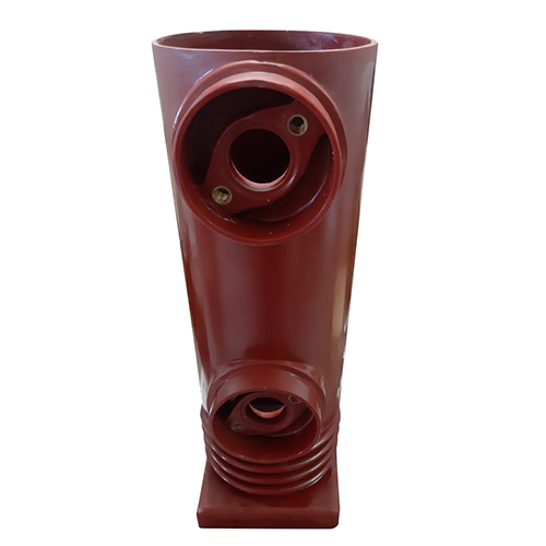 Epoxy Spout Vcb - Stainless Steel, Red Color | Cnc Machined, Painted Finish, Durable Design