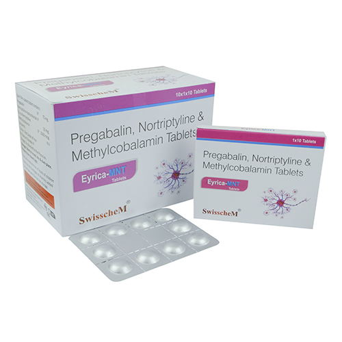 प्रीगैबलिन नॉर्ट्रिप्टिलाइन और मिथाइलकोबालामिन टैबलेट सामान्य दवाएं