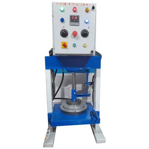 Single Die Paper Plate Making Machine - Stainless Steel , Semi-Automatic with Frequency Speed Control