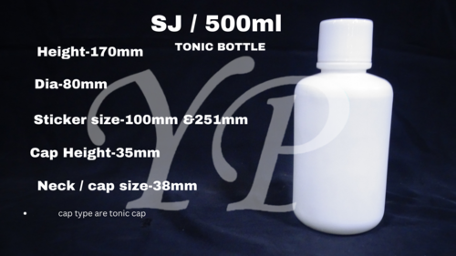 Hdpe Bottle - Capacity: 500Ml Liter/Day