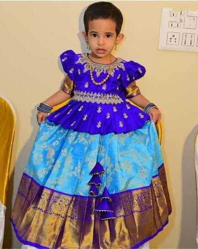 Kid Full Embroidery With Handwork Kids Lehenga