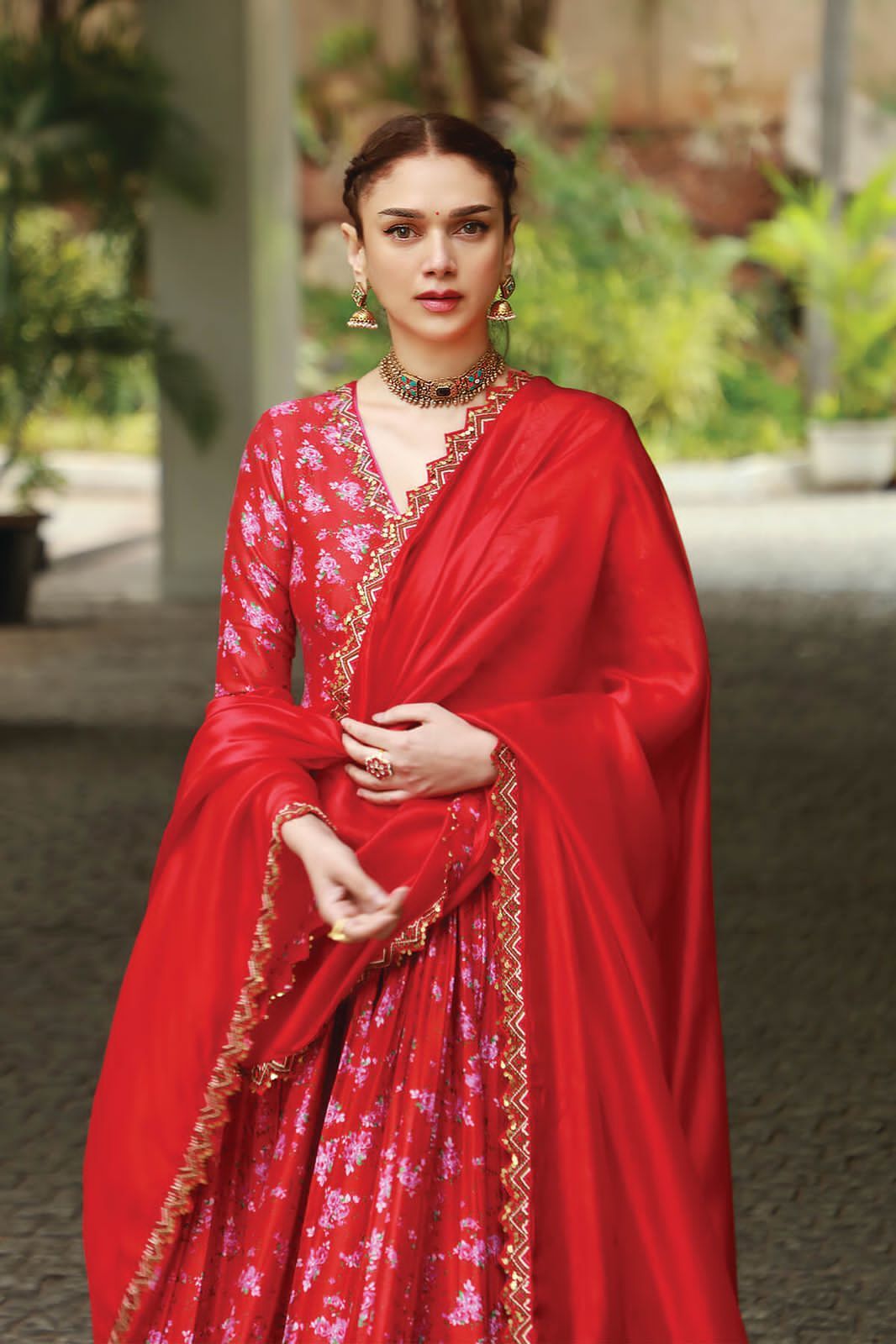 Red Silk Dress