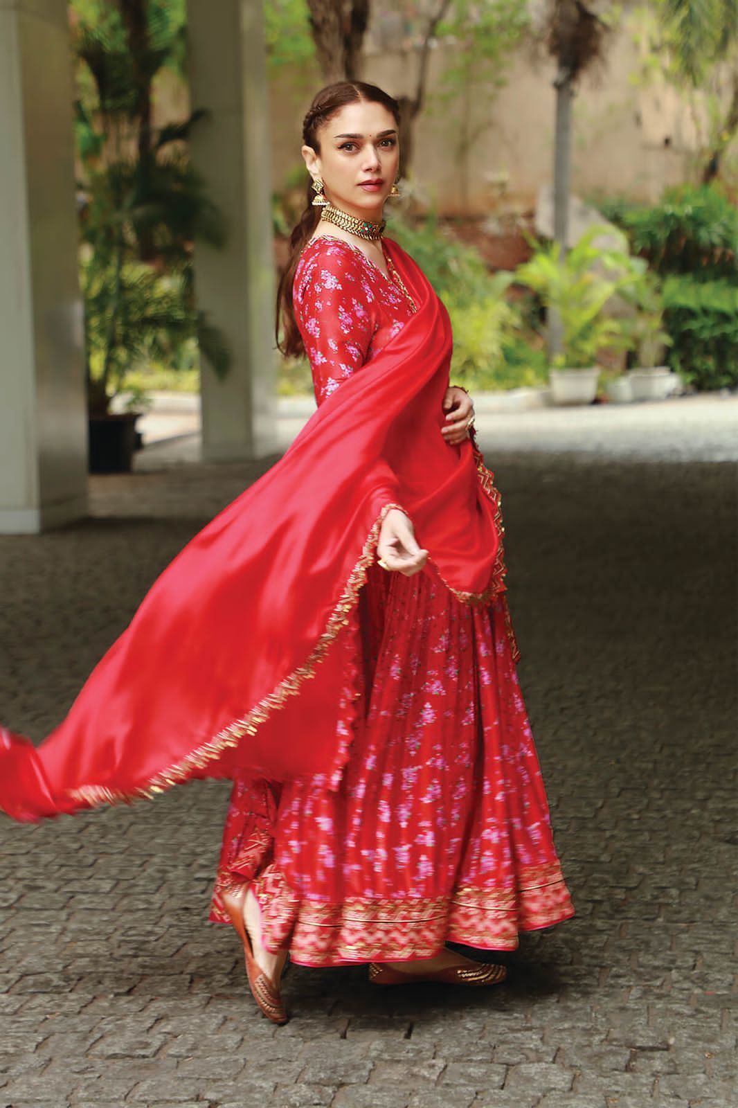 Red Silk Dress