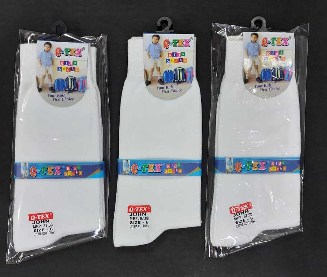 Pure Cotton School Socks - Age Group: All Age Group