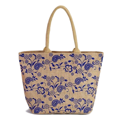 Jute Beach Bags - Customized Size, Color, Design | Brown Printed Jute Material for Advertising, Gift, Promotional, and Shopping Use