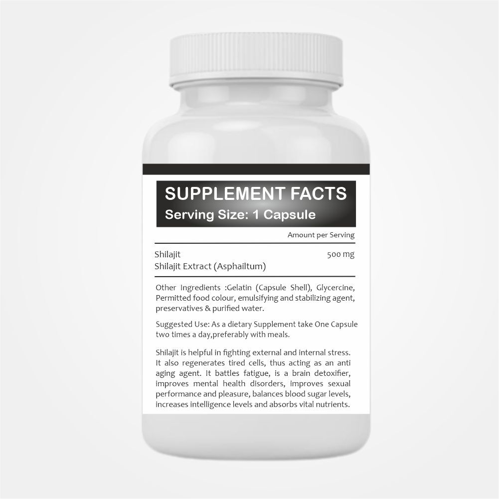 Shilajit Capsule Age Group: For Adults