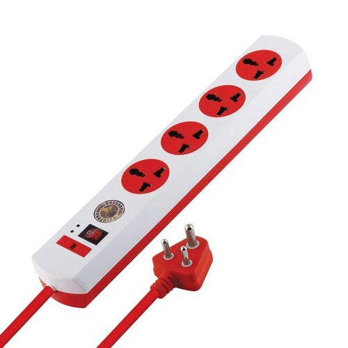Spike Guard Socket Mx 4 Surge Protector & Spike Protector With 4 Universal Socket, Master ...