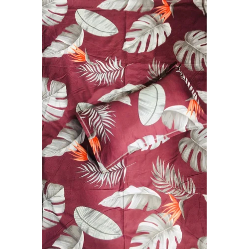 Rgl Gold Double Bedsheets - 100% Cotton, Full Size | White-multicolor, Washable, Printed Pattern, 2 Pillowcases