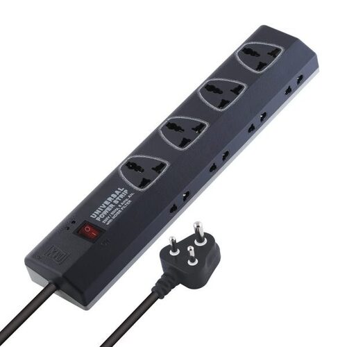 Mx Power Strip With 12 Universal Socket , Single Master Switch (3 Pin 4 Way Outlet & 2 Pin 8 Way Outlets) 1.5 Meter Power Cord