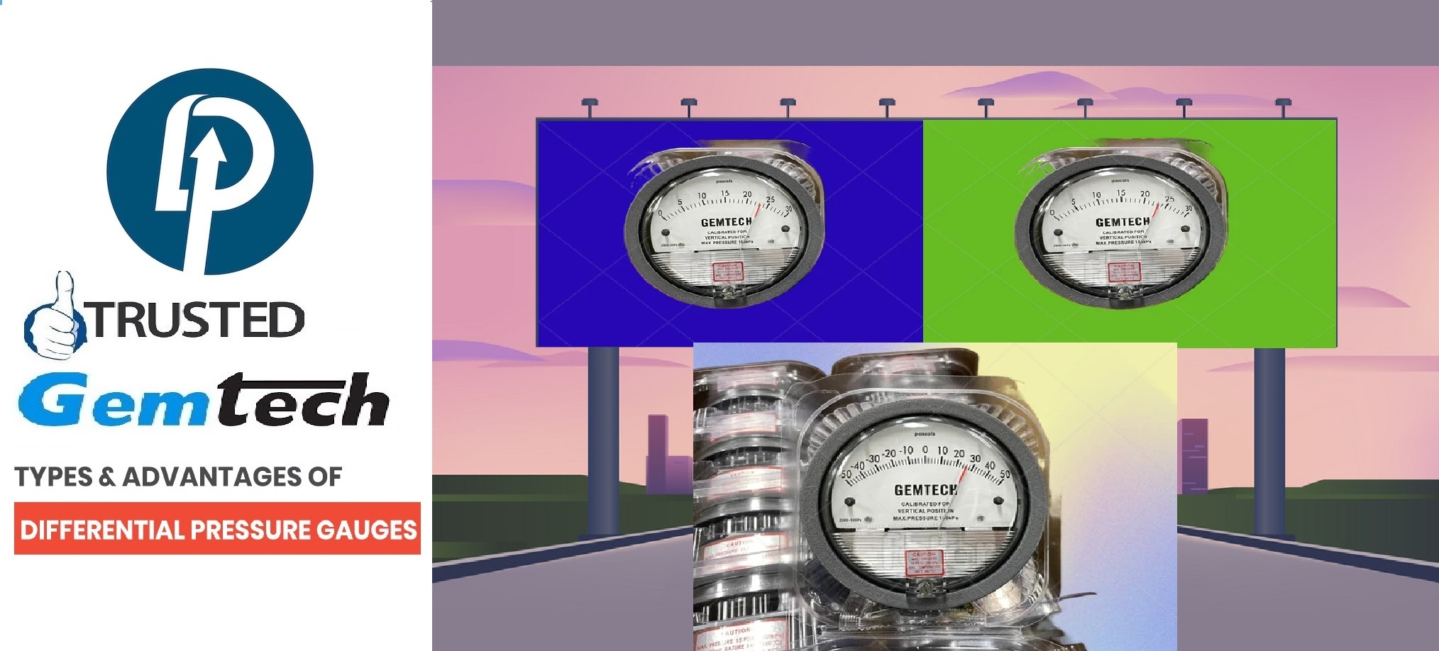 Gemtech Differential Pressure Gauge By Bawal Haryana Accuracy: A 2% Of Full Scale (A 3% On A 0