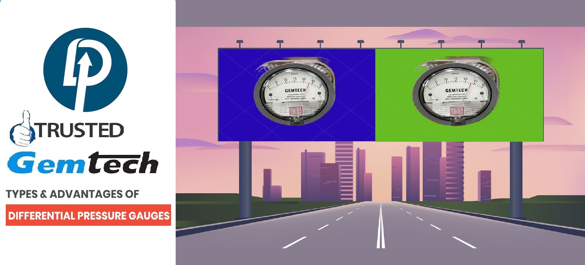 Gemtech Differential Pressure Gauge By Amritsar Accuracy: A 2% Of Full Scale (A 3% On A 0