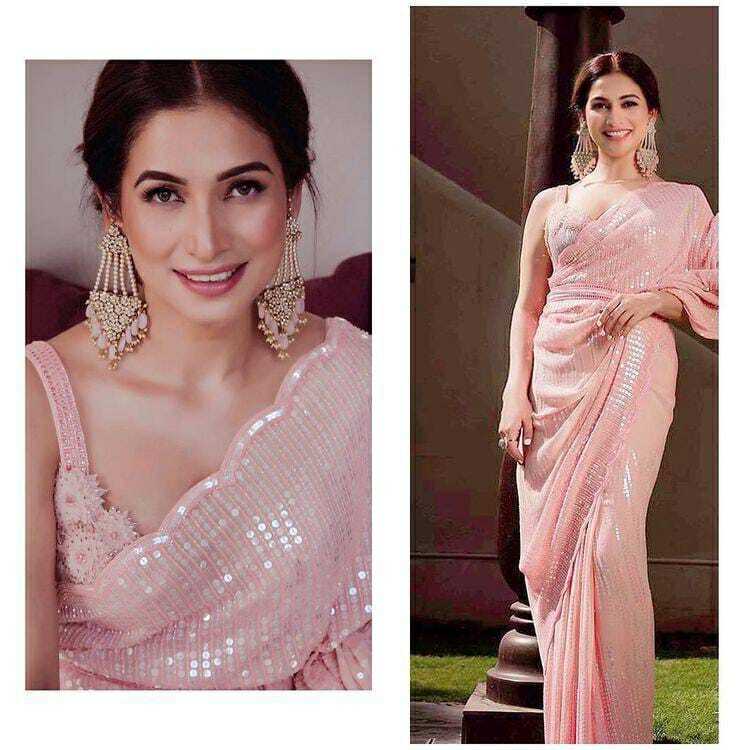 Pure Georgette Saree - Soft Georgette With Sequence Embroidery, 5.5 Mtr Length For Party Wear
