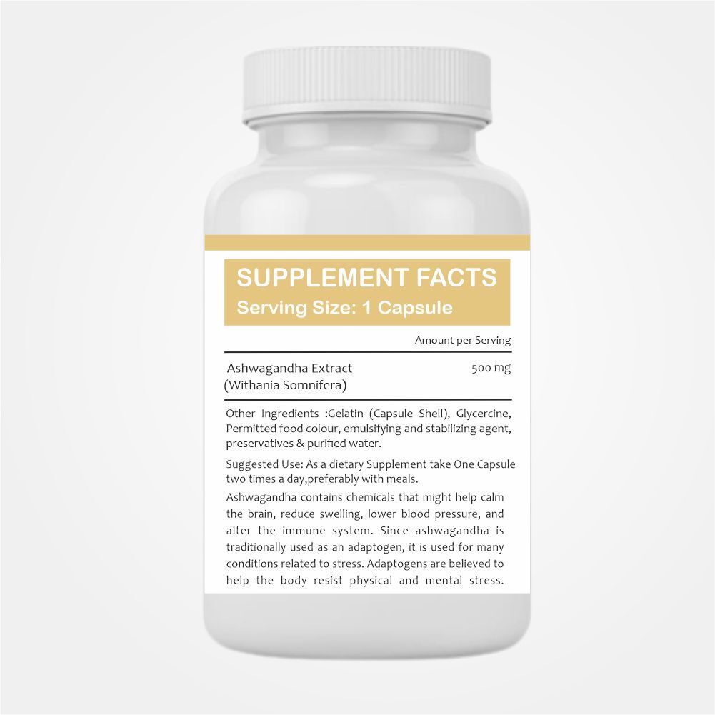 Ashwagandha Capsule Age Group: For Adults