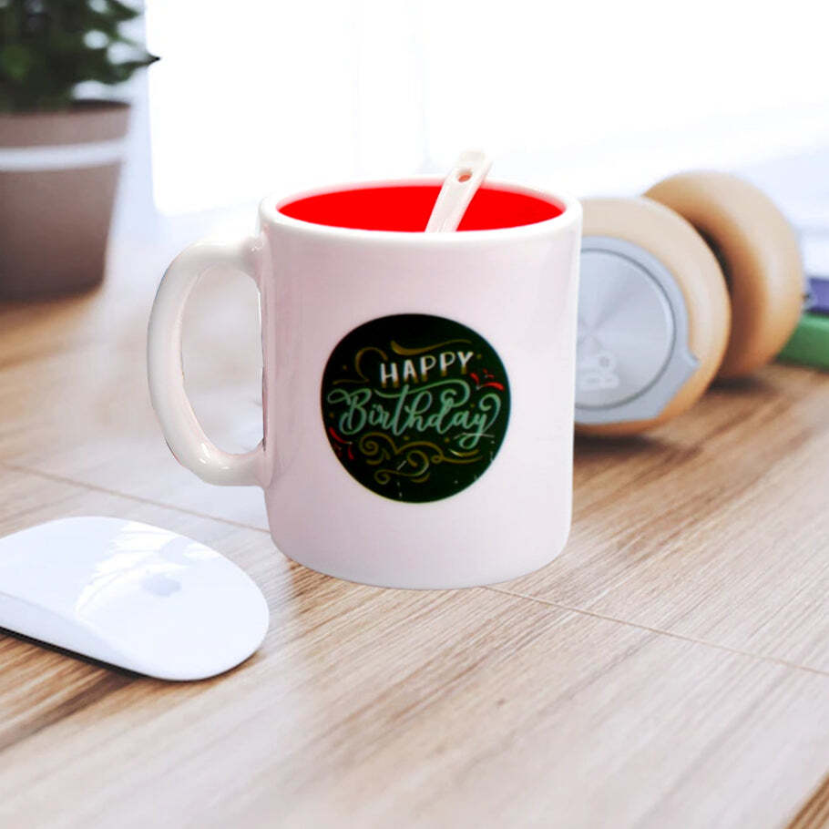 Mix Design Coffee Mug Used For Drinking And Taking Coffees And Some Other Beverages In All Kinds Of Places Etc (4929) - Size: 12x10x11 Cm, Color: Multi/assorted | Ideal For Enjoying A Variety Of Beverages Anytime, Anywhere