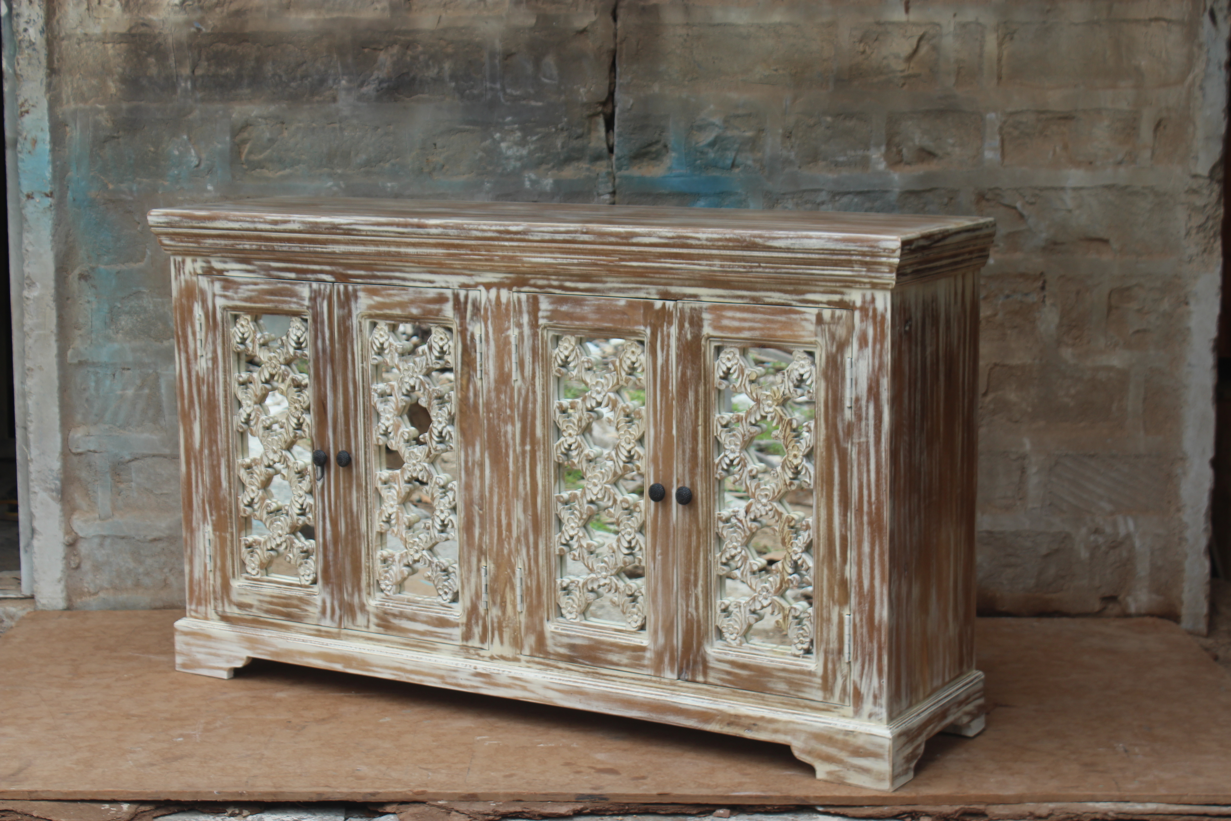 Wooden Bed Side