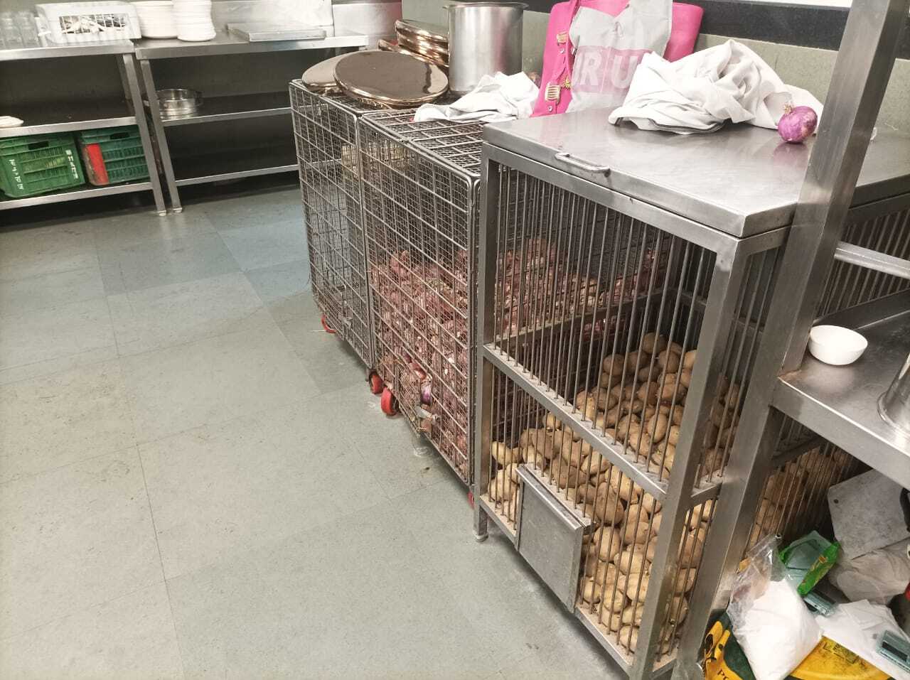 Manual Stainless Steel Onion Potato Bin