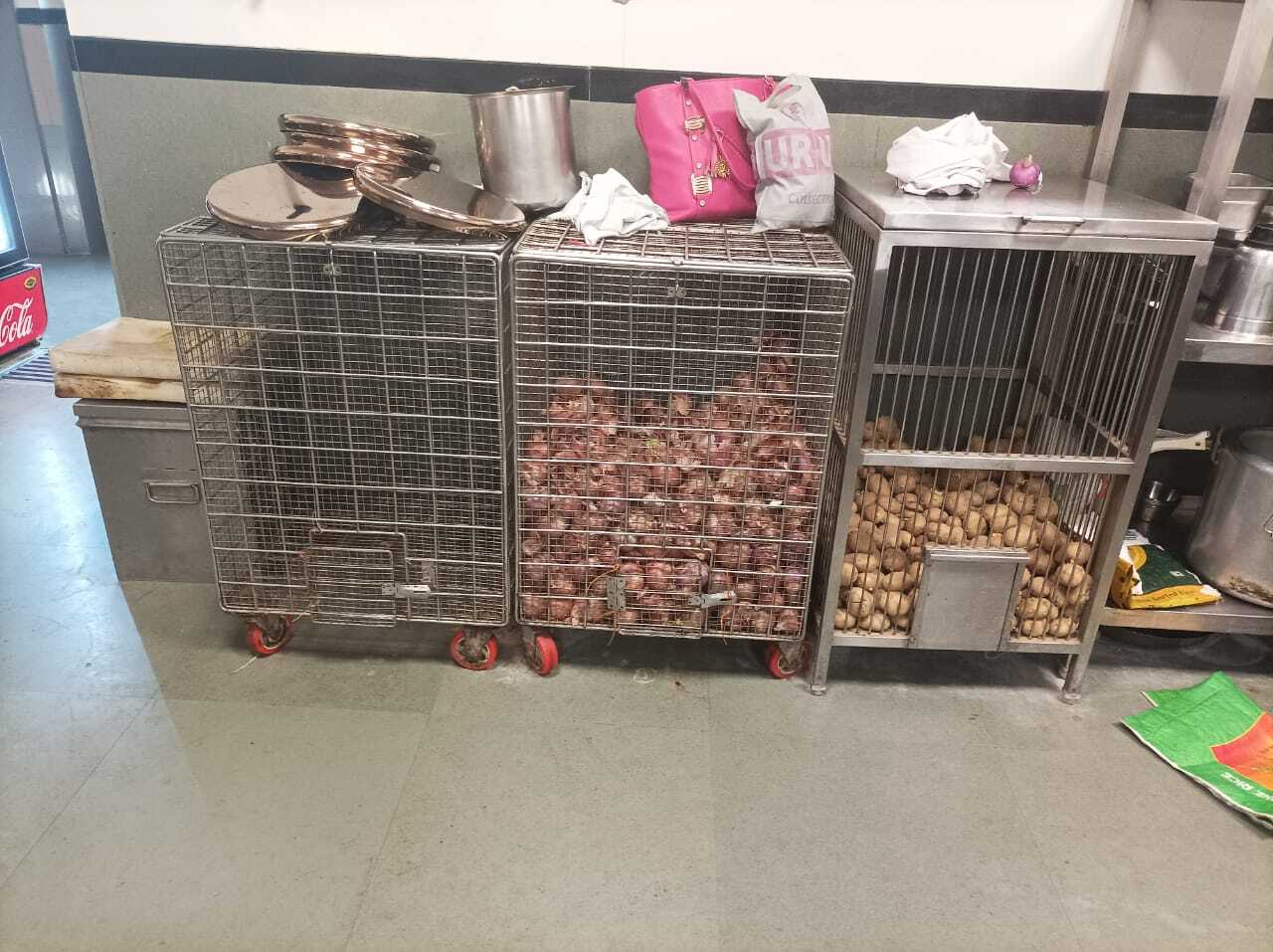 Manual Stainless Steel Onion Potato Bin