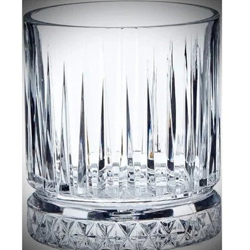 पारदर्शी डायमंड कट क्रिस्टल व्हिस्की ग्लास