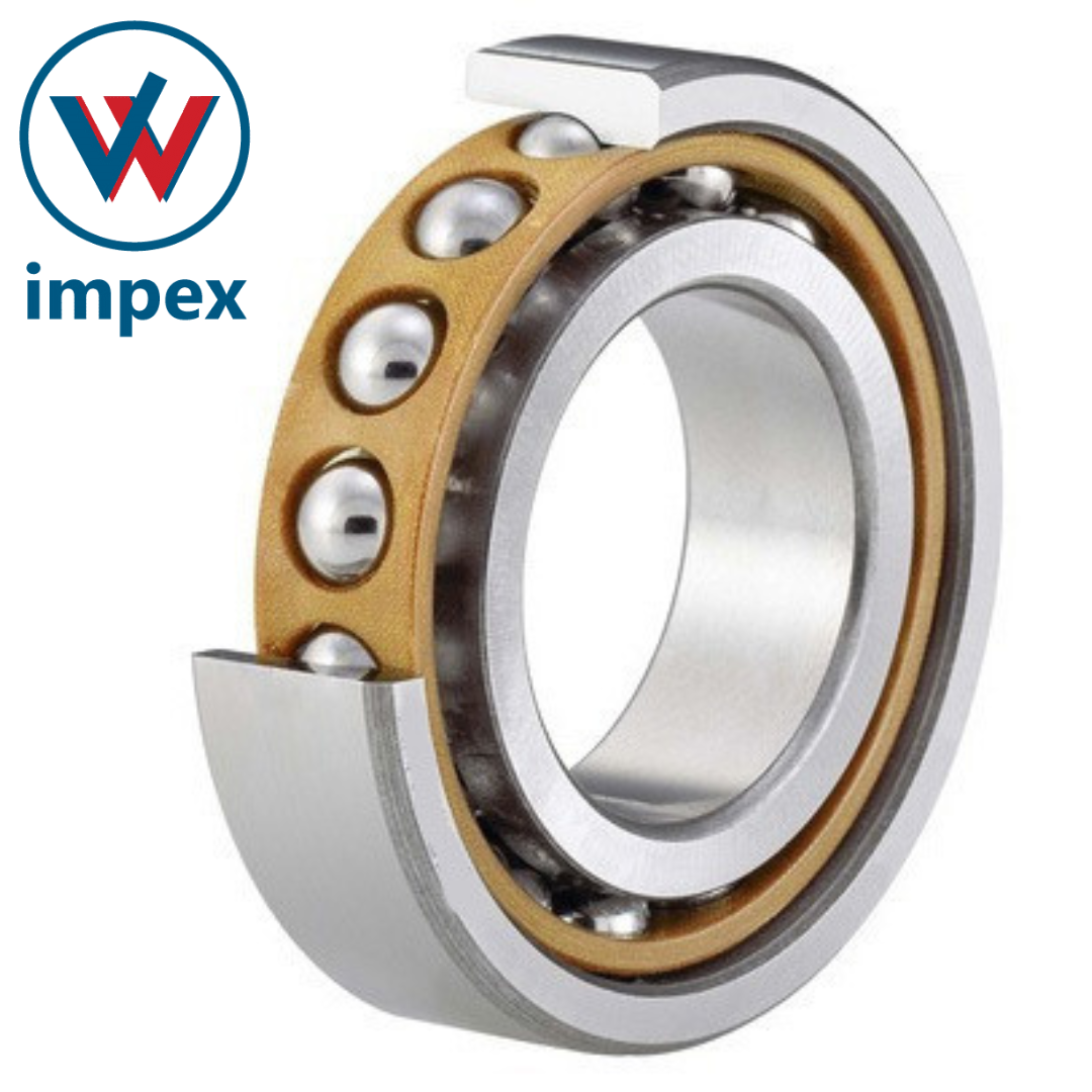 Gmn Angular Contact Ball Bearing - Stainless Steel, Various Sizes Available | High Precision, Silver Finish, Industrial Usage, Warranty Included