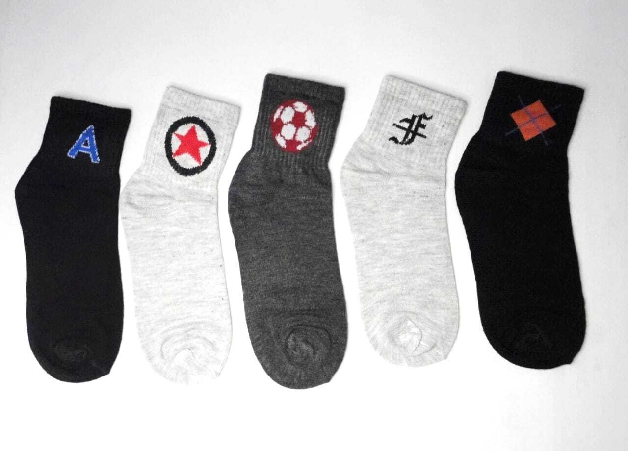 Q-tex Sports Ankle Socks - Cotton Terry Blend, Assorted Colors | Comfortable, Lightweight, Tear Resistant, All-season Wear