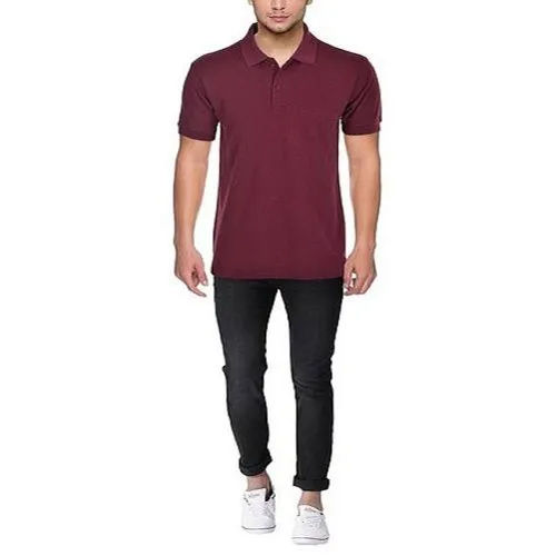 Different Available Men Half Sleeve Polo T Shirt