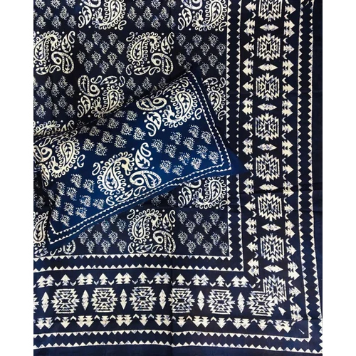 Multicolor Ramazol Premium Quality Jaipuri Bedsheet