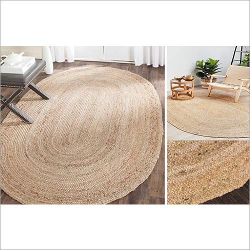 Natural Braided Jute Rugs - Color: Brown