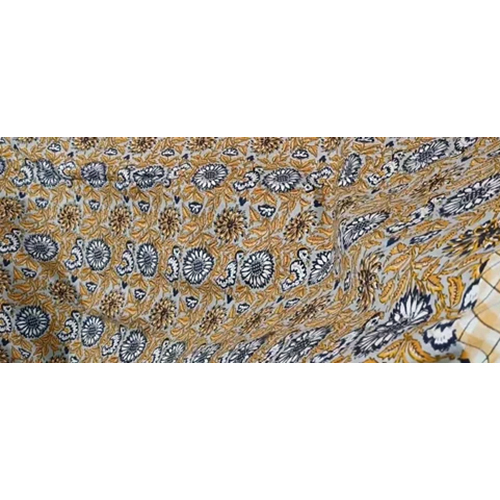 Jaipur Bed Sheets - 100% Cotton, King Size, Multicolor Printed Design | Washable, Includes 2 Pillowcases, Plain Style For Luxurious Bedding
