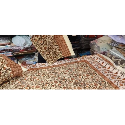 Jaipur Bed Sheets - 100% Cotton, King Size, Multicolor Printed Design | Washable, Includes 2 Pillowcases, Plain Style For Luxurious Bedding