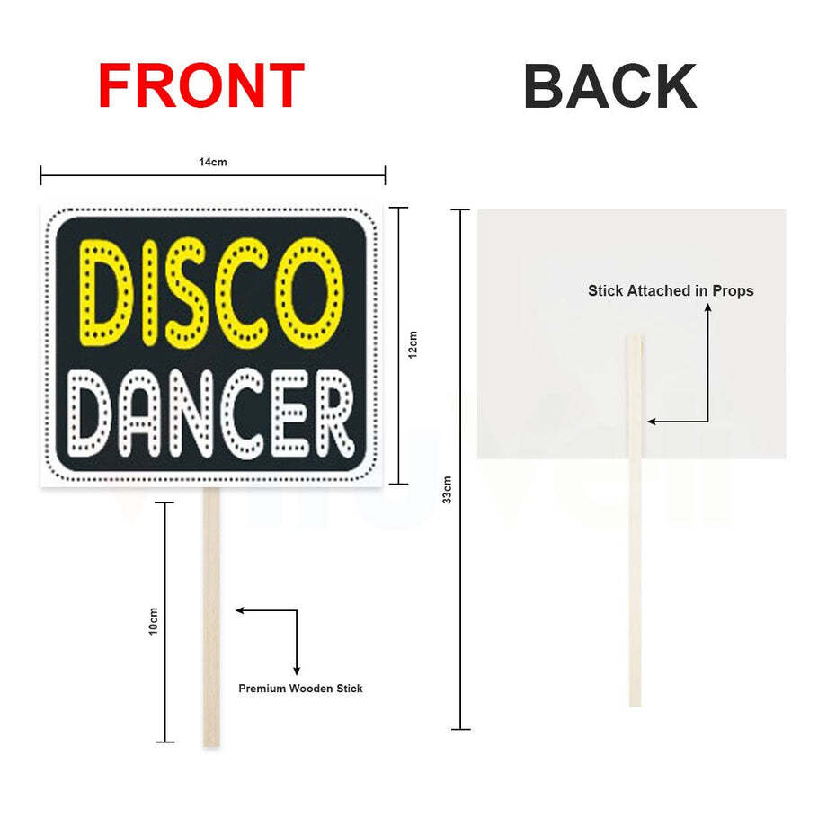 Set Of 12 Funny Party Photo Booth Props Craft Item (3427) - Multi/assorted Color, 23x3x43 Cm Size, Fun And Creative Accessory For Memorable Celebrations