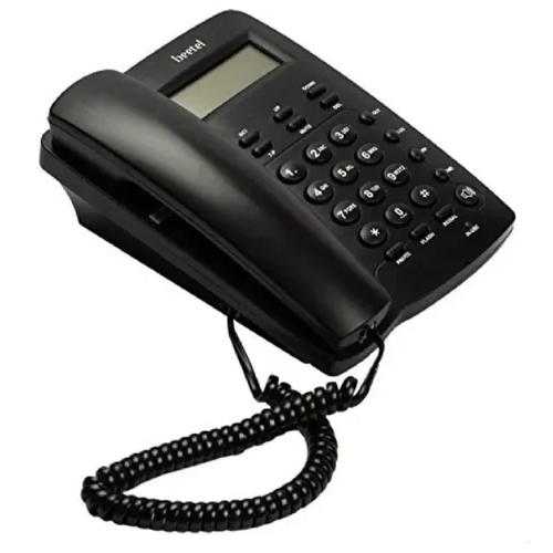 M-56 Beetel Caller ID Phone - Plastic Body, Black & White Display | Warranty Included, Elegant Design