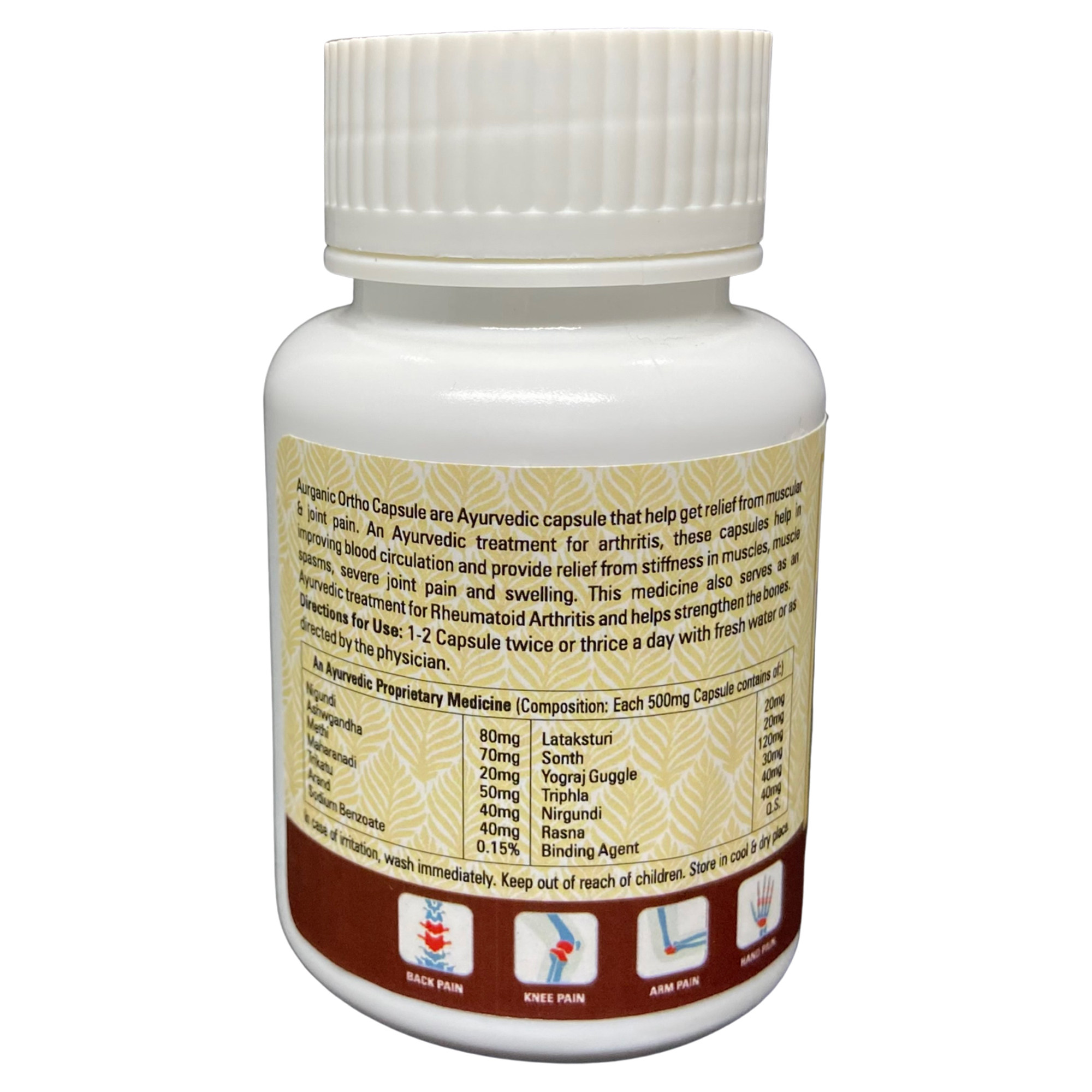 Aurganic Ortho Capsule - Herbal Formula For All Skin Types | Nourishing Body Care Supplement