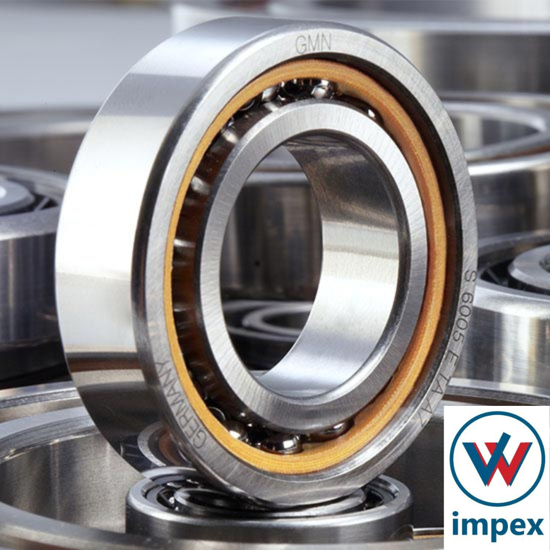 Gmn Angular Contact Ball Bearing - Stainless Steel, Various Sizes Available | High Precision, Silver Finish, Industrial Usage, Warranty Included