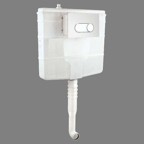 Concealed Cistern - 8 Litres, 520x500mm Rectangular White Toilet Tank | Durable Pp Material, Concealed Connections, On-sight Warranty Pan India