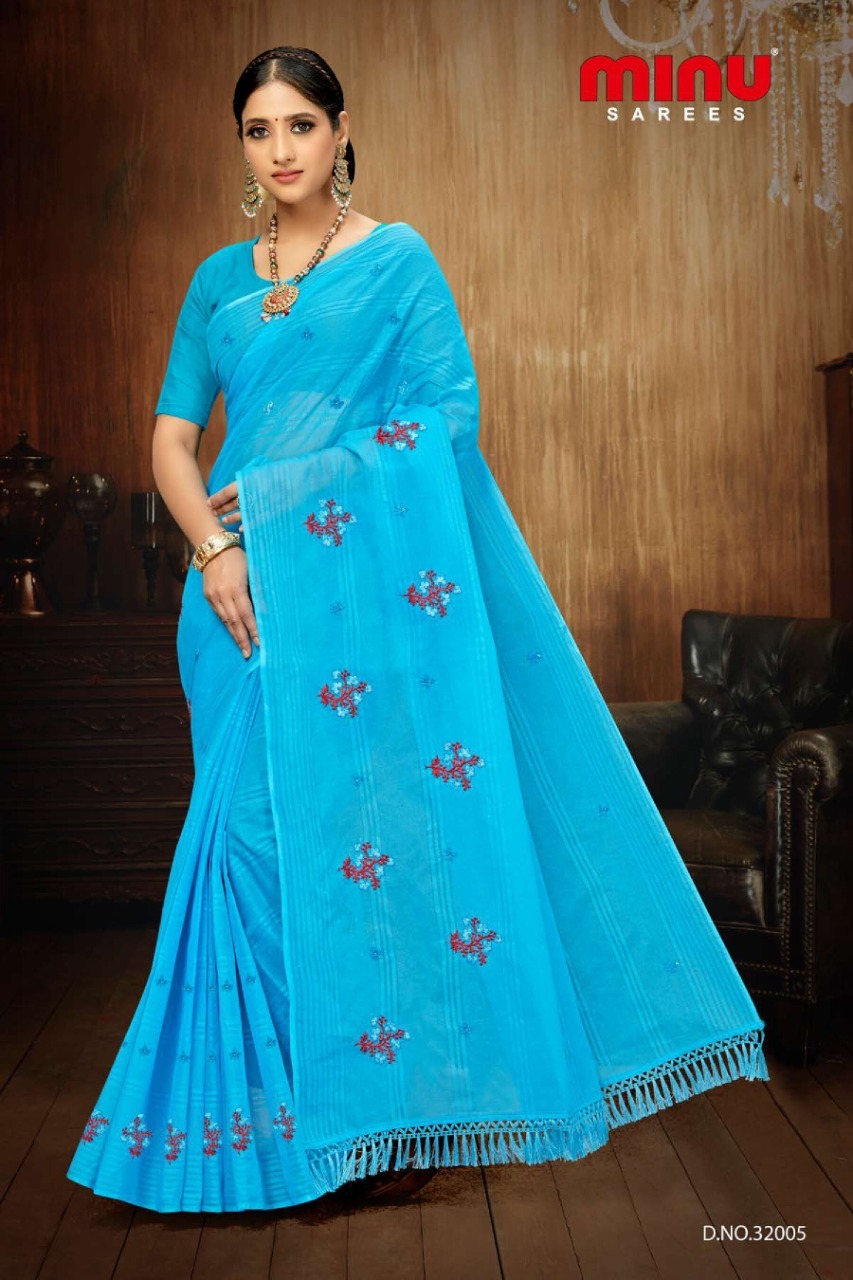 Barkha Designer Women Saree With Jhalar